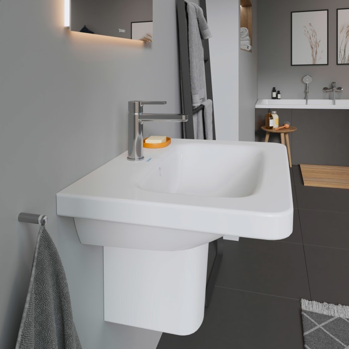 Duravit DuraStyle Möbelwaschtisch 65 cm, mit 1 Hahnloch