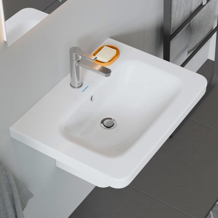 Duravit DuraStyle Möbelwaschtisch 65 cm, mit 1 Hahnloch