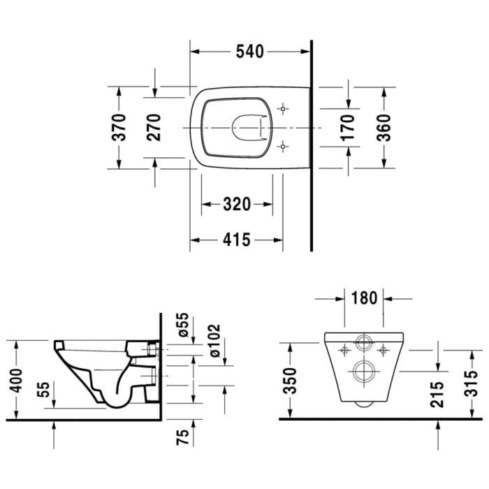 Duravit DuraStyle Wand-WC Set