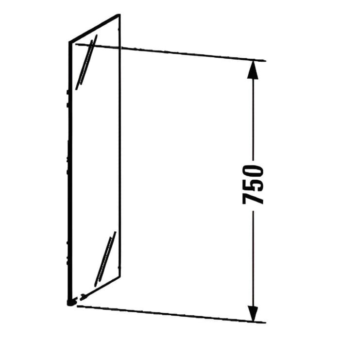 Duravit Ketho Ersatz-Spiegeltür rechts