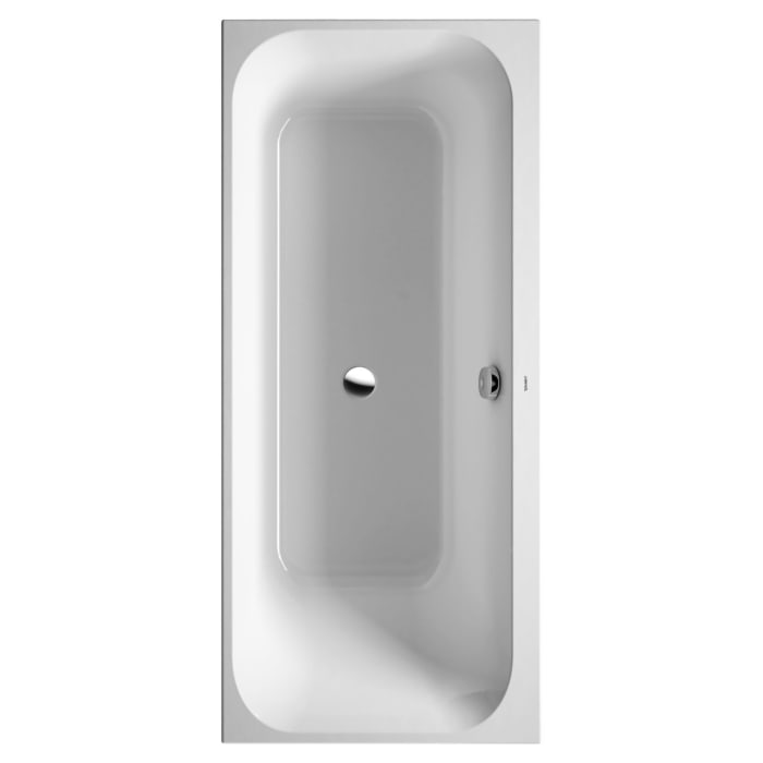 Duravit Happy D.2 Badewanne Rechteck 170 x 70 cm, Rückenschräge links
