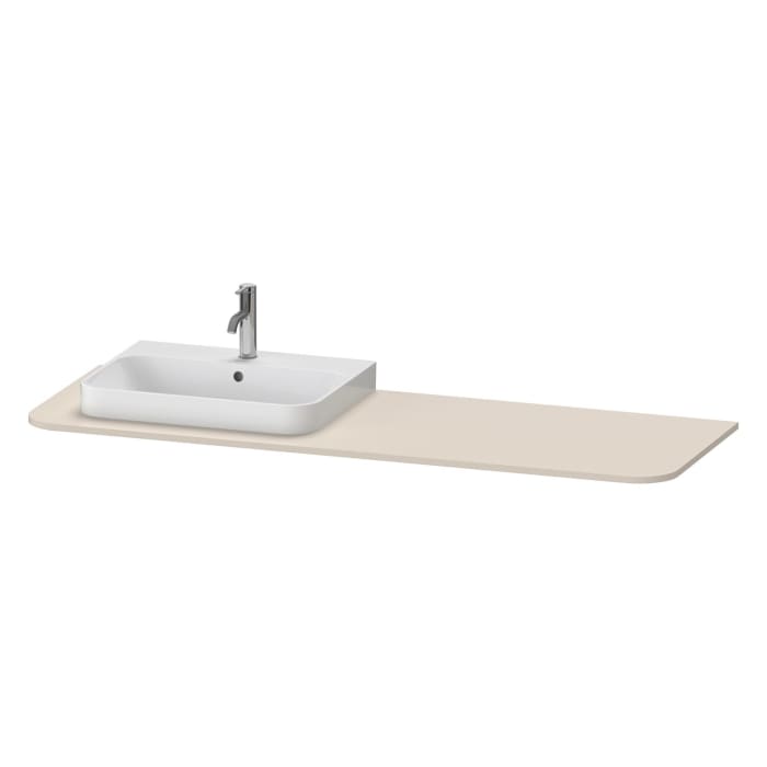 Duravit Happy D.2 Plus Konsole mit einem Ausschnitt links 1,6 x 160 x 55 cm