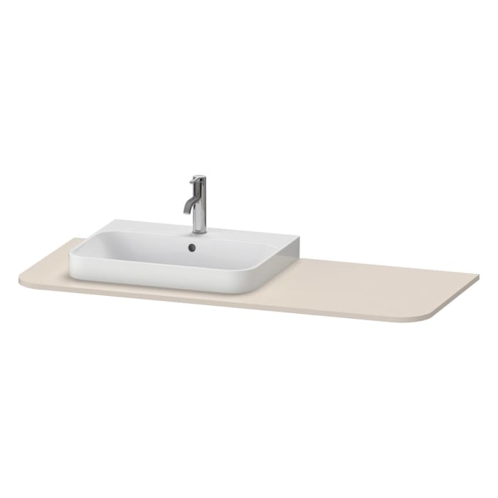 Duravit Happy D.2 Plus Konsole mit Ausschnitt links 1,6 x 130 x 55 cm
