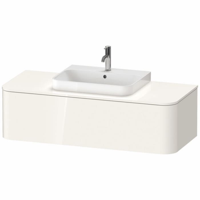 Duravit Happy D.2 Plus Waschtischunterschrank mit 1 Auszug, 130 x 35,4 cm, für Konsole und Becken mittig
