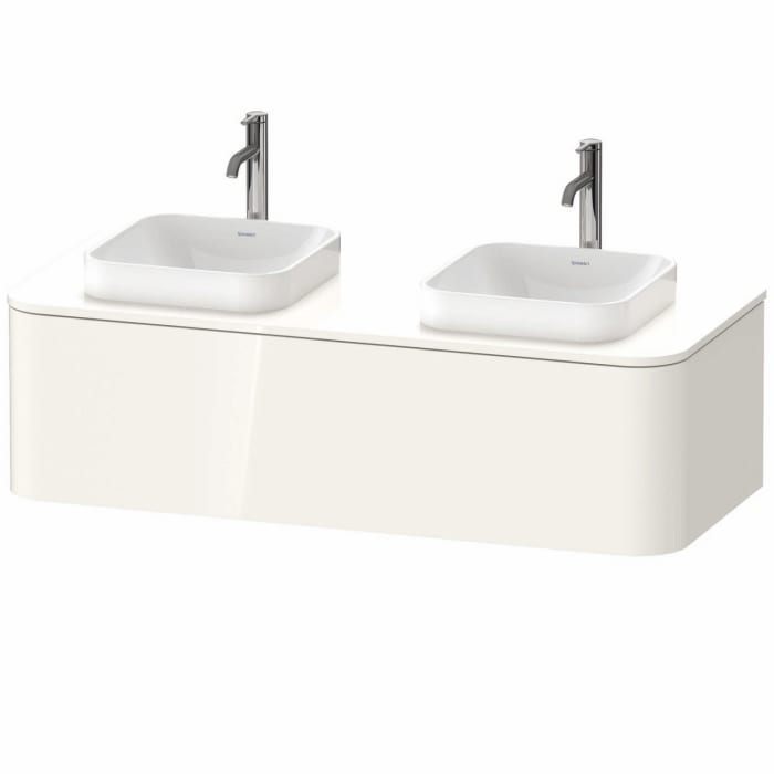 Duravit Happy D.2 Plus Waschtischunterschrank mit 1 Auszug, 130 x 35,4 cm, für Konsole und Becken beidseitig