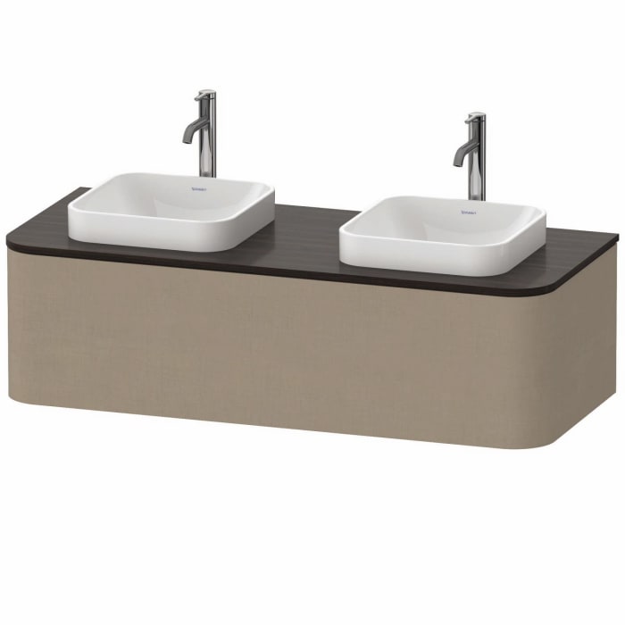 Duravit Happy D.2 Plus Waschtischunterschrank mit 1 Auszug, 130 x 35,4 cm, für Konsole und Becken beidseitig