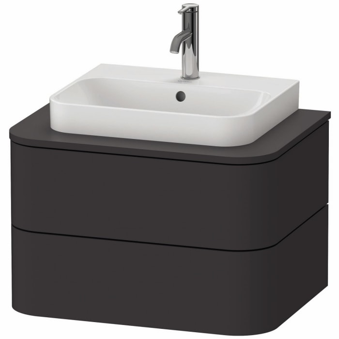 Duravit Happy D.2 Plus Waschtischunterschrank mit 2 Schubkästen, 65 x 40,8 cm, für Konsole