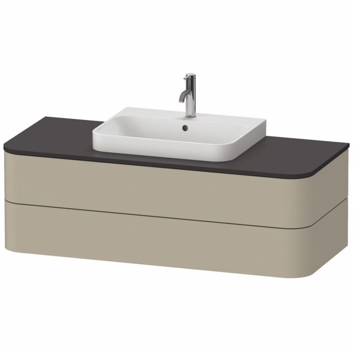 Duravit Happy D.2 Plus Waschtischunterschrank mit 2 Schubkästen, 130 x 40,8 cm, für Konsole