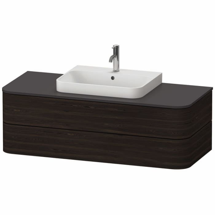 Duravit Happy D.2 Plus Waschtischunterschrank mit 2 Schubkästen, 130 x 40,8 cm, für Konsole