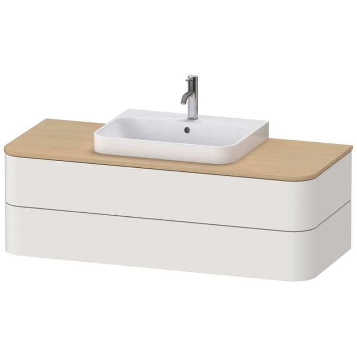 Duravit Happy D.2 Plus Waschtischunterschrank mit 2 Schubkästen, 130 x 40,8 cm, für Konsole