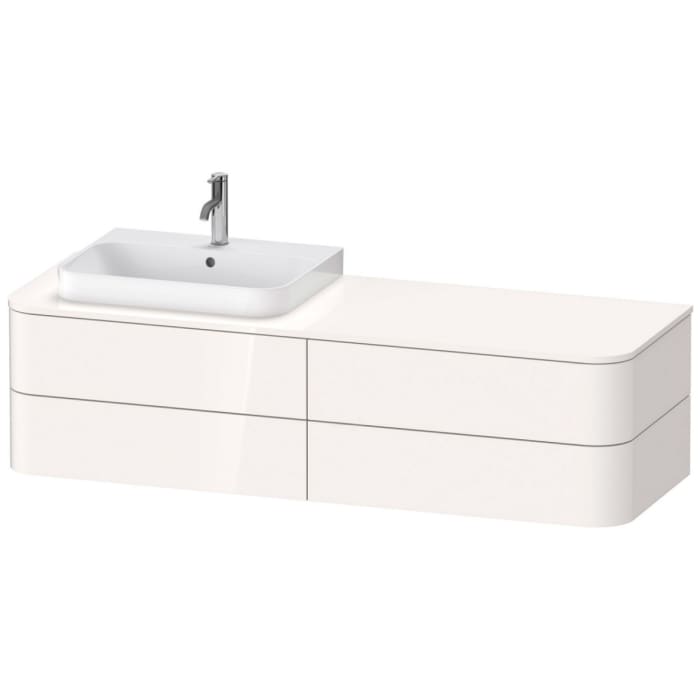 Duravit Happy D.2 Plus Waschtischunterschrank mit 4 Schubkästen, 160 x 40,8 cm, für Konsole und Waschtisch links