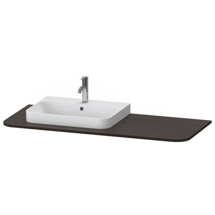 Duravit Happy D.2 Plus Konsole mit Ausschnitt links 1,6 x 130 x 55 cm