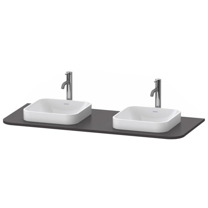 Duravit Happy D.2 Plus Konsole mit 2 Ausschnitten 1,6 x 130 x 55 cm