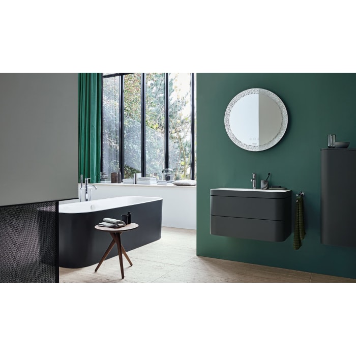 Duravit Happy D.2 Plus Halbhochschrank 2 Glasfachböden, Türanschlag links, 40 x 36 cm