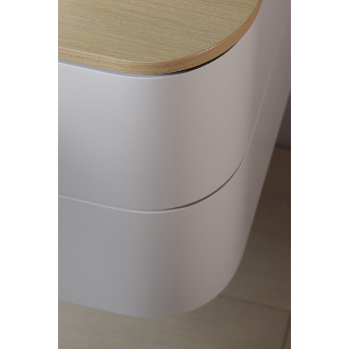 Duravit Happy D.2 Plus Waschtischunterschrank mit 2 Schubkästen, 130 x 40,8 cm, für Konsole