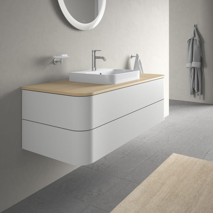 Duravit Happy D.2 Plus Waschtischunterschrank mit 2 Schubkästen, 130 x 40,8 cm, für Konsole