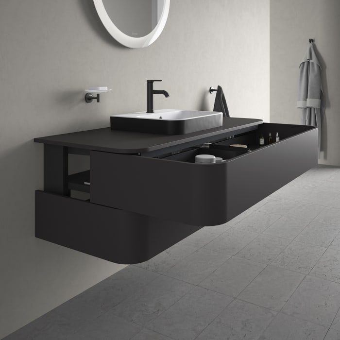 Duravit Happy D.2 Plus Waschtischunterschrank mit 2 Schubkästen, 130 x 40,8 cm, für Konsole