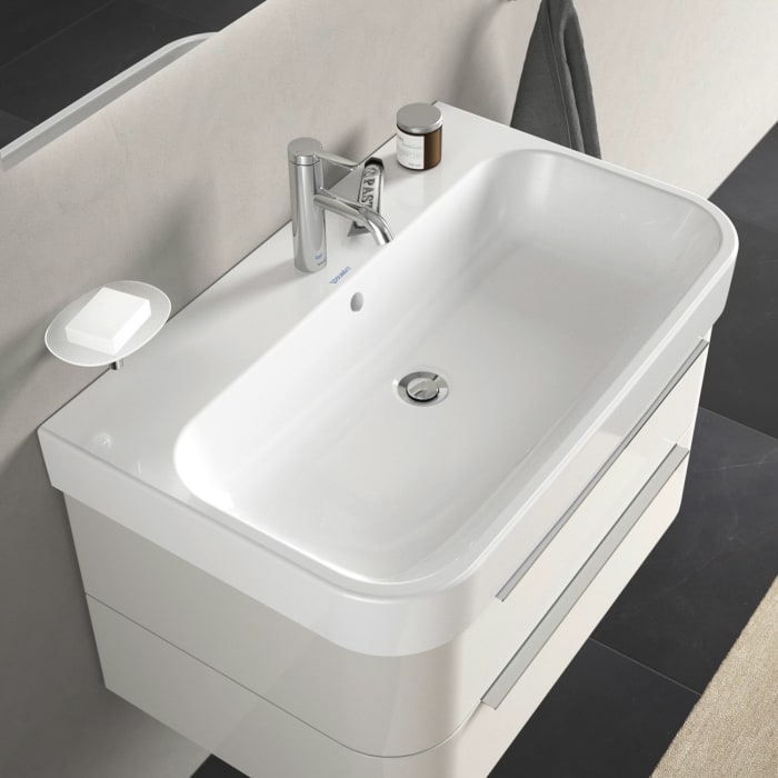 Duravit Happy D.2 Möbelwaschtisch 80 cm mit 1 Hahnloch