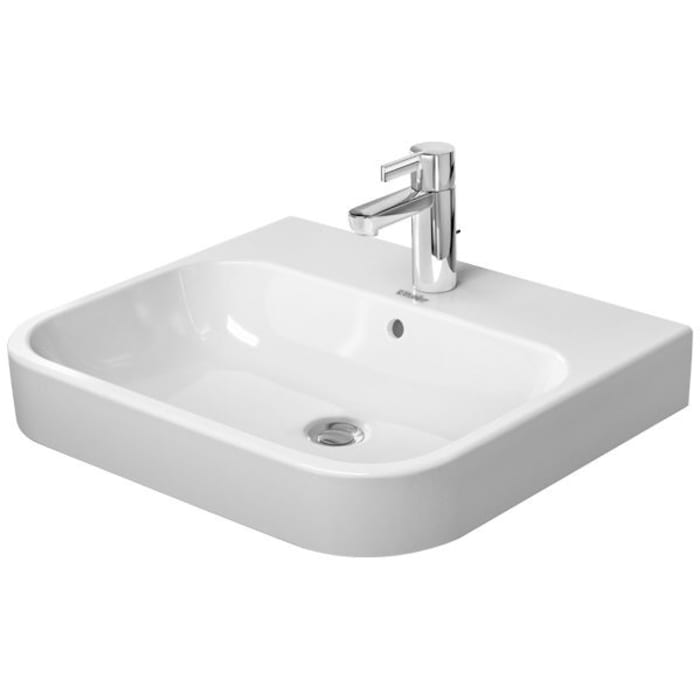 Duravit Happy D.2 Möbelwaschtisch 60 cm geschliffen , mit 1 Hahnloch