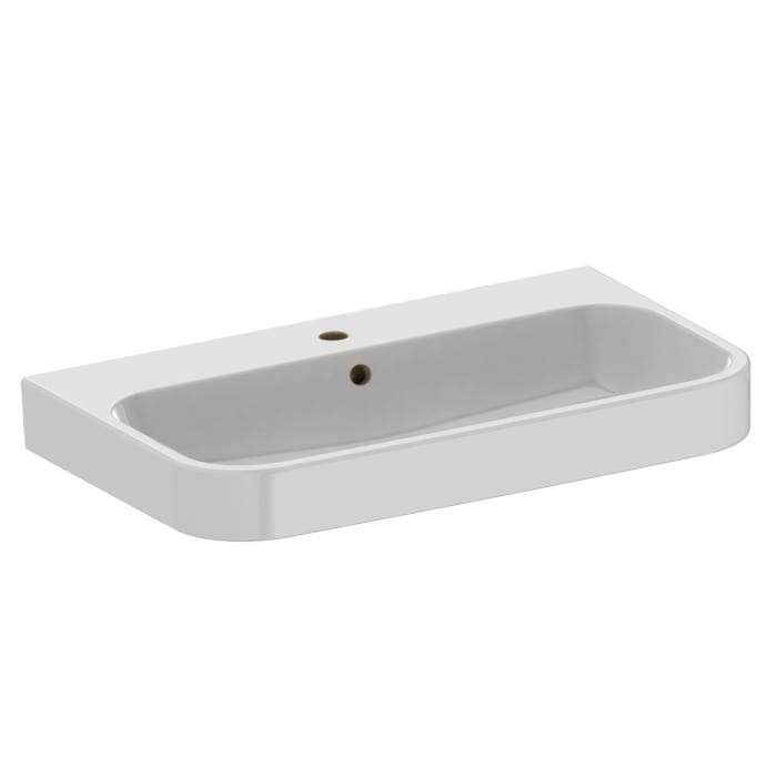 Duravit Happy D.2 Möbelwaschtisch 80 cm geschliffen, mit 1 Hahnloch