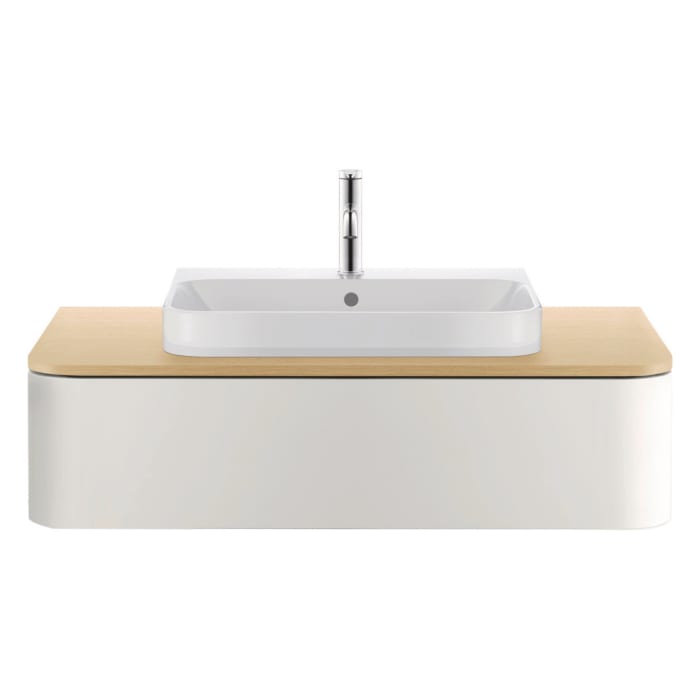 Duravit Happy D.2 Möbelwaschtisch 65 cm geschliffen, mit 1 Hahnloch