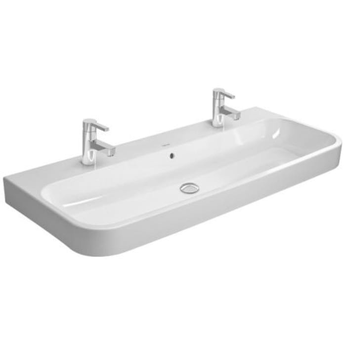 Duravit Happy D.2 Möbelwaschtisch 120 cm, mit 2 Hahnlöchern