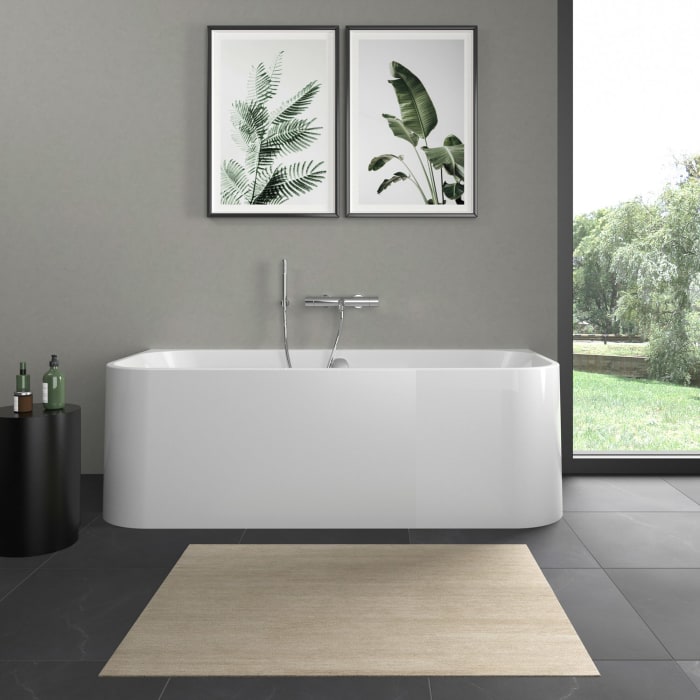 Duravit Happy D.2 Badewanne Rechteck 180 x 80 cm, mit angeformter Acrylverkleidung