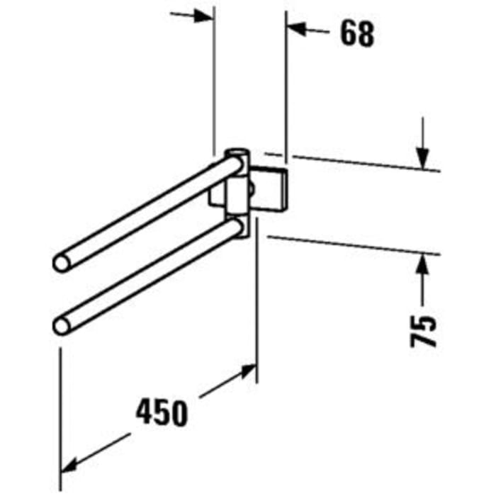 Duravit Karree Handtuchhalter