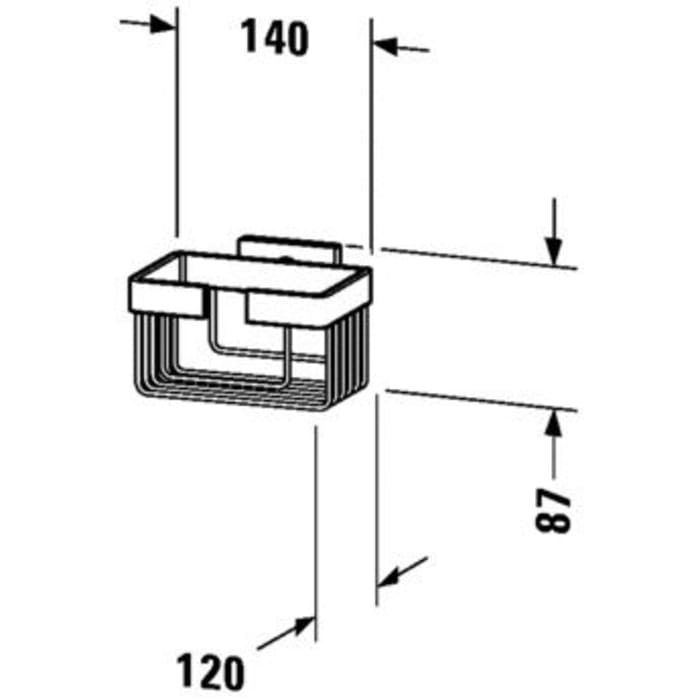 Duravit Karree Seifenkorb