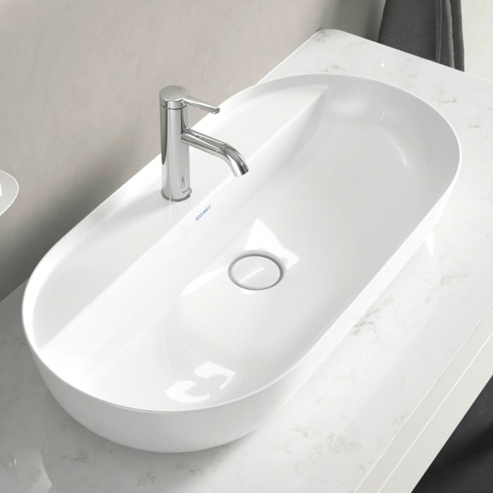 Duravit Luv Aufsatzbecken mit Hahnlochbank 80 x 40 cm