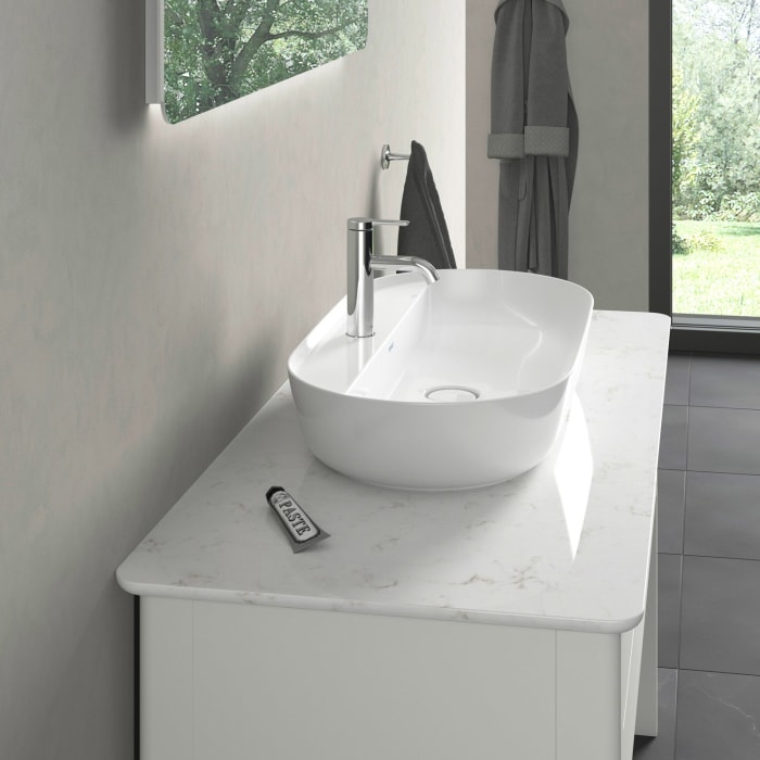 Duravit Luv Aufsatzbecken mit Hahnlochbank 80 x 40 cm