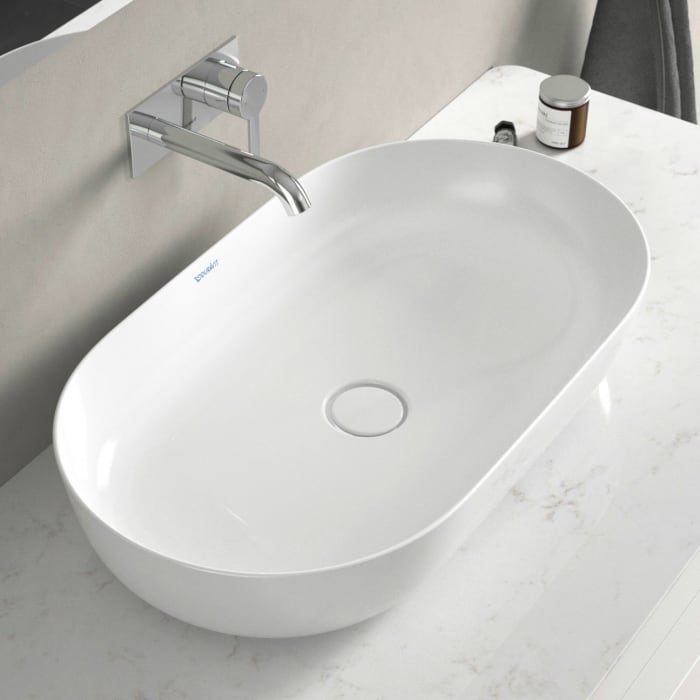 Duravit Luv Aufsatzbecken ohne Hahnlochbank 70 x 40 cm, 0379700000 - MEGABAD