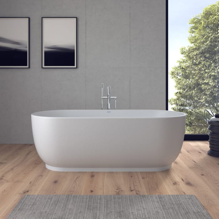 Duravit Luv Badewanne freistehend 180 x 85 cm, mit Überlauf