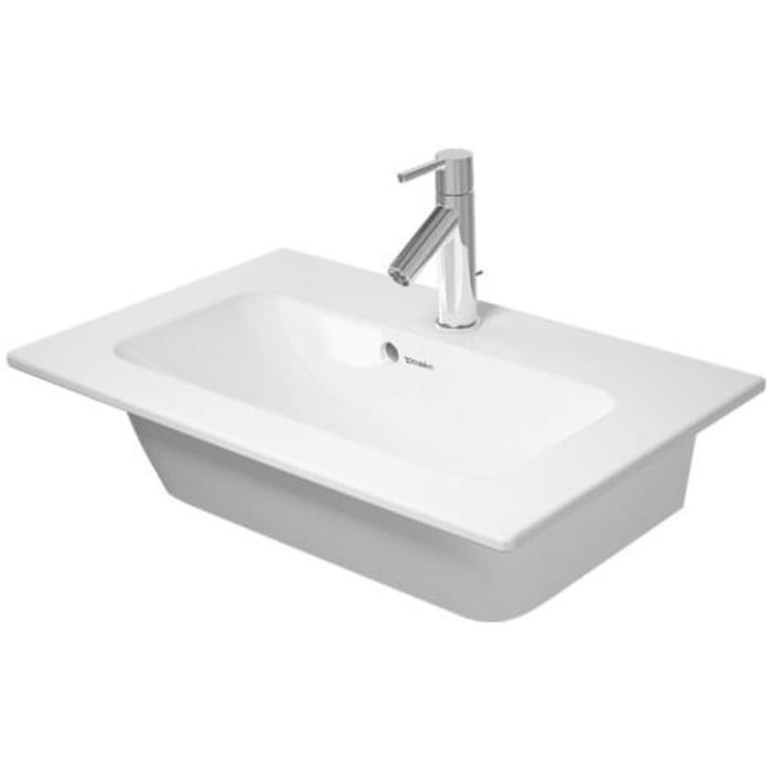 Duravit ME by Starck Möbelwaschtisch Compact mit 1 Hahnloch 63 x 40 cm