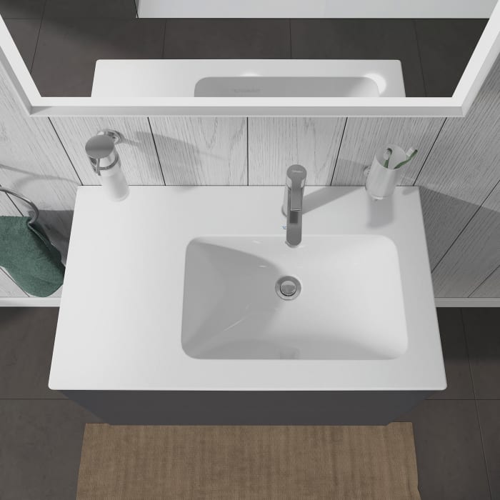 Duravit ME by Starck Möbelwaschtisch mit 1 Hahnloch 83 x 49 cm