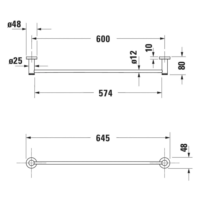 Duravit D-Code Badetuchhalter