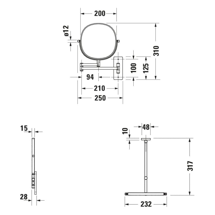 Duravit D-Code Kosmetikspiegel