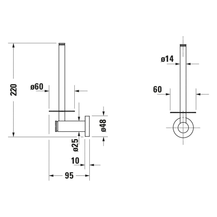 Duravit D-Code Reserverollenhalter
