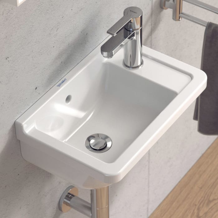 Duravit Starck 3 Handwaschbecken 40 cm mit 1 Hahnloch