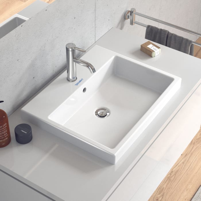 Duravit Vero Air Einbauwaschtisch mit 1 Hahnloch 55 x 45,5 cm