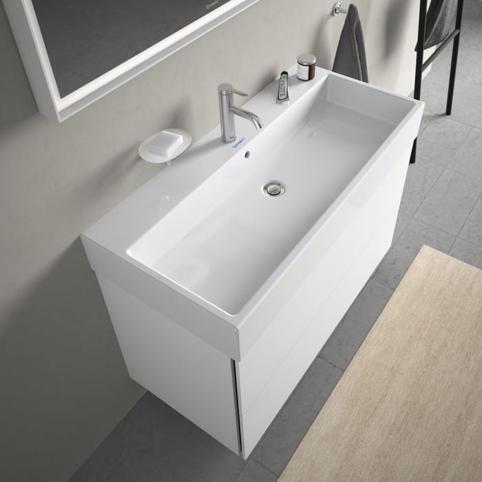 Duravit Vero Air Möbelwaschtisch mit 1 Hahnloch 100 x 47 cm, mit Überlauf