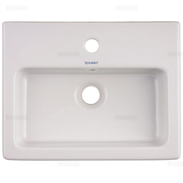 Duravit Vero Handwaschbecken 45 cm, mit 1 Hahnloch, mit Überlauf