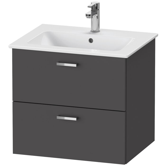 Duravit XBase MöbelSet 63 cm, mit Spiegelschrank, Anschlag links