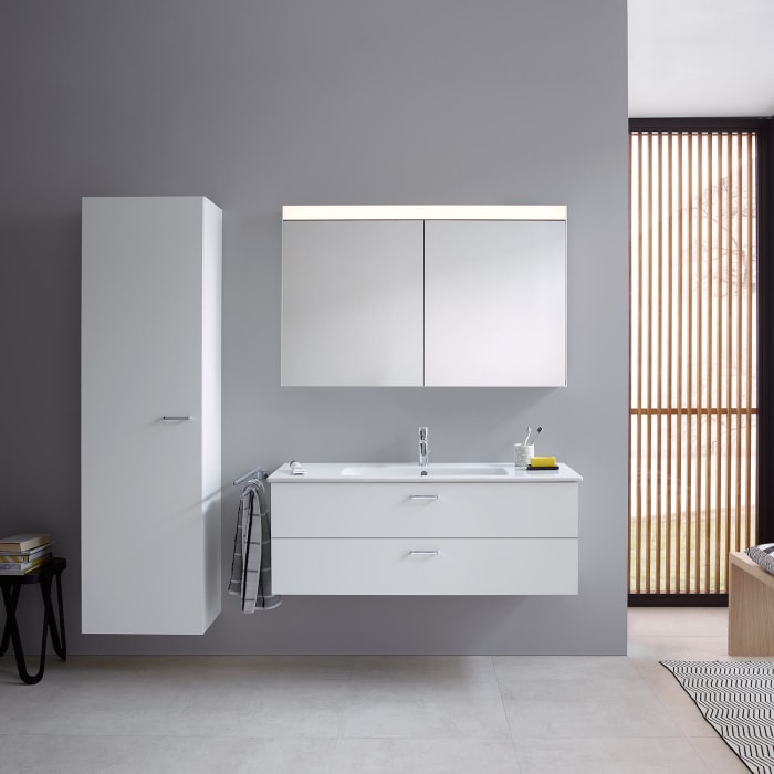 Duravit XBase MöbelSet 83 cm, mit Spiegel