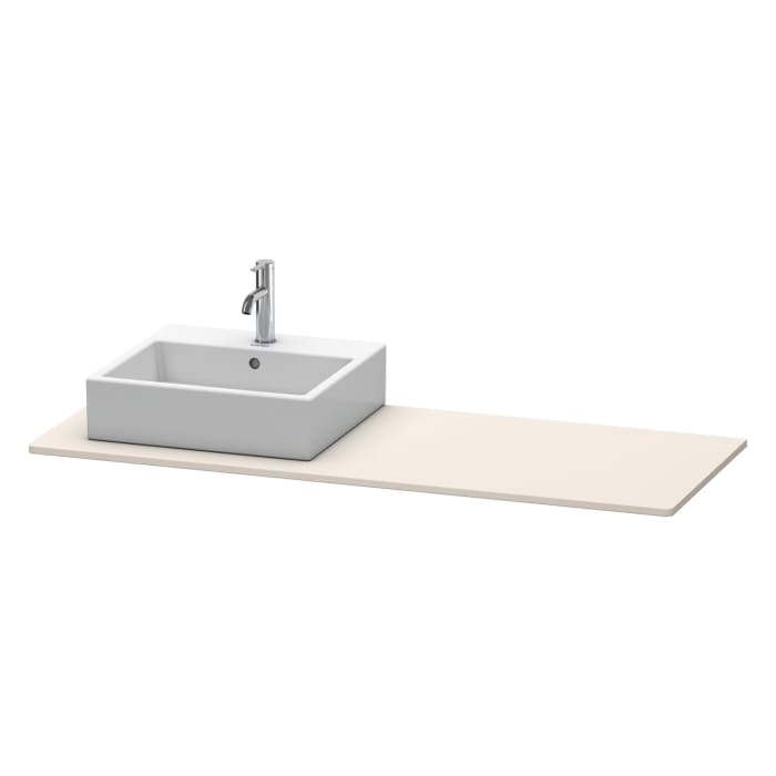 Duravit XSquare Konsole 140 cm, mit einem Ausschnitt links