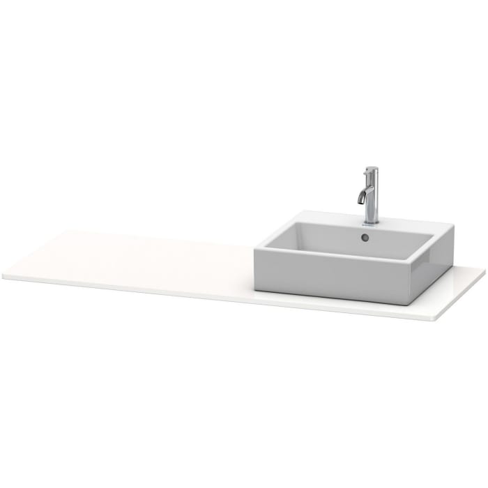 Duravit XSquare Konsole 140 cm, mit einem Ausschnitt rechts