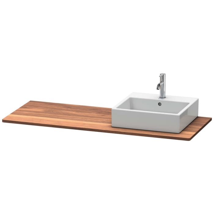 Duravit XSquare Massivholzkonsole 140 cm, mit einem Ausschnitt rechts