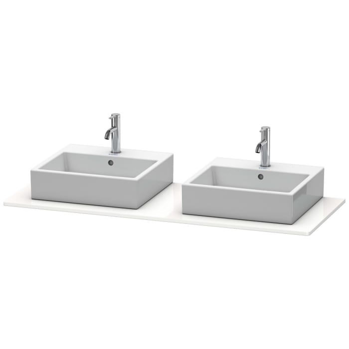 Duravit XSquare Konsole 140 cm, mit zwei Ausschnitten