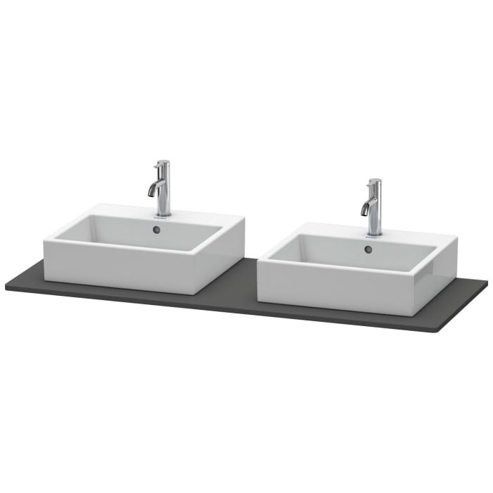 Duravit XSquare Konsole 140 cm, mit zwei Ausschnitten