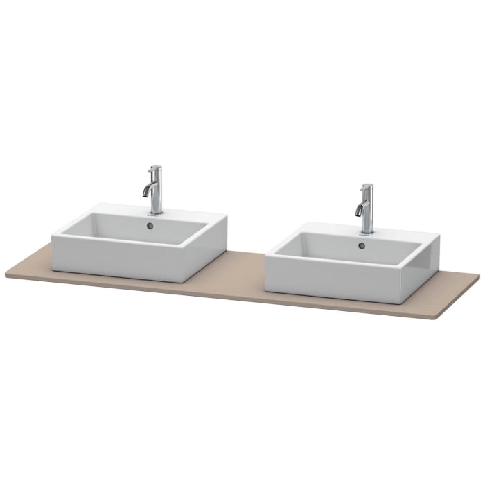 Duravit XSquare Konsole 160 cm, mit zwei Ausschnitten